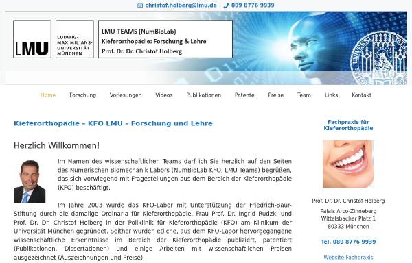 Vorschau von www.kfo-forschung.de, Prof. Dr. Dr. Christof Holberg