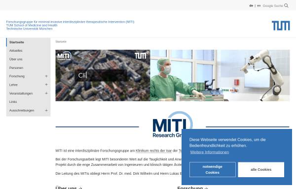Vorschau von www.miti.med.tum.de, Forschungsgruppe MITI der TU München