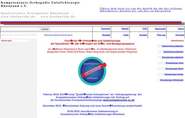 Kompetenznetz Orthopädie Unfallchirurgie Rheinland e.V.