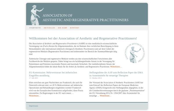 Vorschau von aestheticpractitioner.org, Association of Aesthetic Practitioners (AAP)