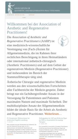 Vorschau der mobilen Webseite aestheticpractitioner.org, Association of Aesthetic Practitioners (AAP)