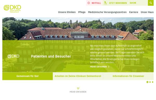 Vorschau von www.jh-del.de, Klinikum Delmenhorst