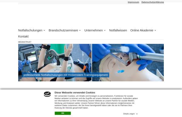 Vorschau von medinstrukt.de, Medinstrukt Erste Hilfe & Notfalltraining