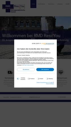 Vorschau der mobilen Webseite www.rmd-rescyou.de, RMD RescYou - Rettungsmedizinische Dienste