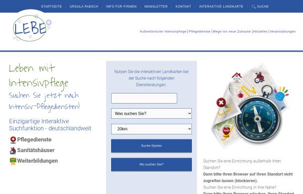 Vorschau von www.leben-mit-intensivpflege.de, Lebe - das unabhängige und neutrale Intensivpflegeportal