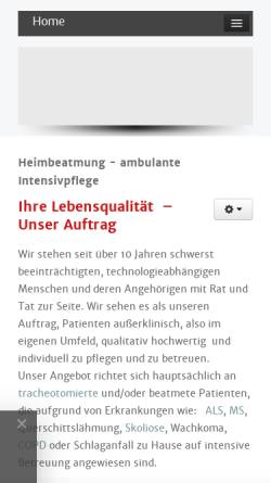 Vorschau der mobilen Webseite www.team-24h.de, Team Mittelpunkt Mensch GmbH & Co. KG