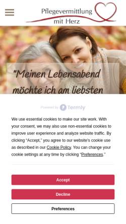 Pflegevermittlung mit Herz