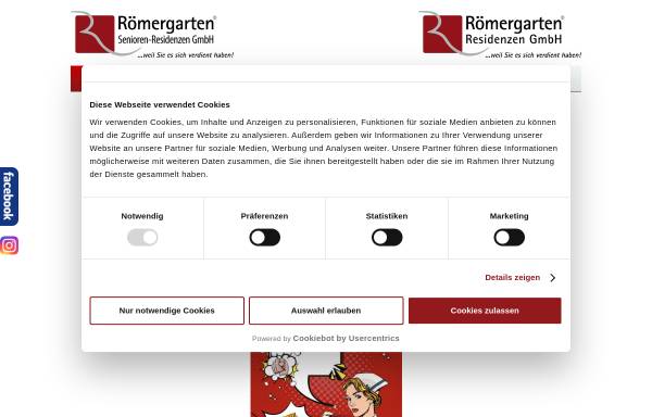 Vorschau von www.roemergarten-residenzen.de, Römergarten Seniorenresidenzen