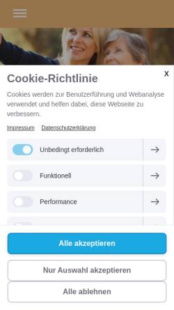 Vorschau der mobilen Webseite www.senioren-assistentin.de, Ute Büchmann Seminare