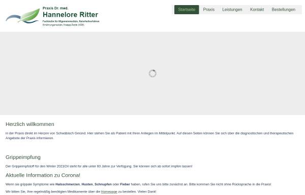 Vorschau von www.dr-med-ritter.de, Dr. med. Hannelore Ritter
