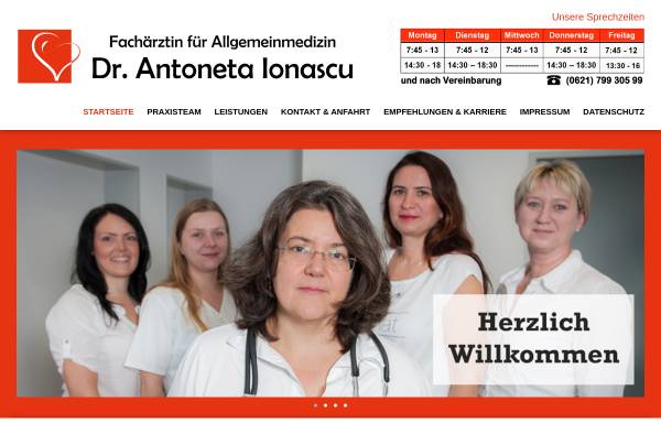 Vorschau von www.praxis-ionascu.de, Praxis Dr. Antoneta Ionascu