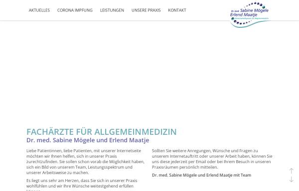 Vorschau von www.drmoegele.de, Mögele, Dr. med. Manfred