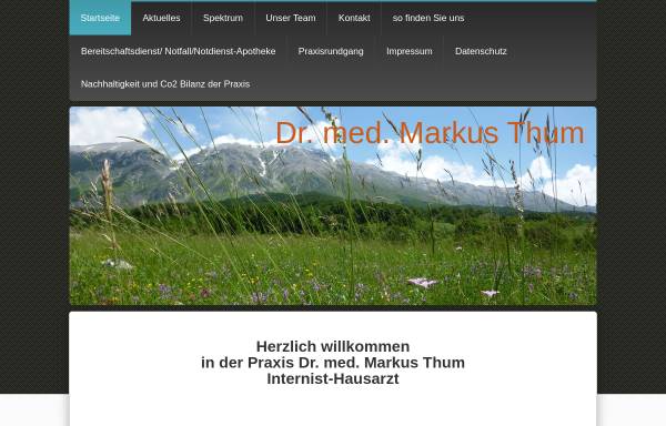 Vorschau von www.dr-thum-chieming.de, Thum, Dr. med. Markus
