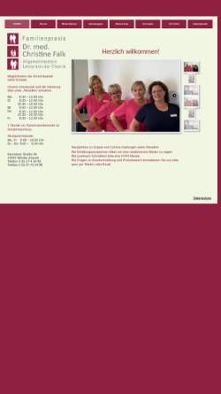 Vorschau der mobilen Webseite www.dr-falk-werder.de, Dr. med. Christine Falk