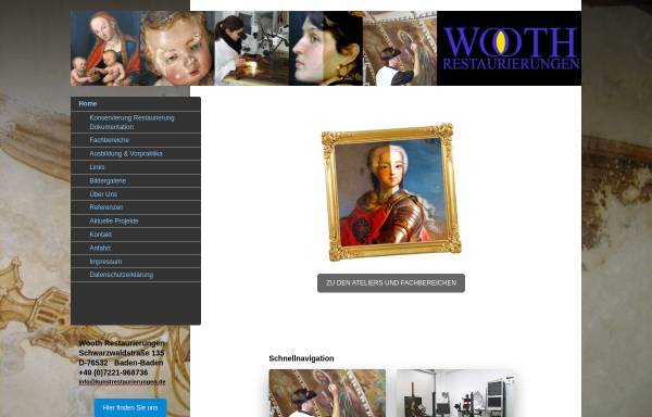 Vorschau von www.wooth-restaurierungen.de, Wooth Restaurierungen