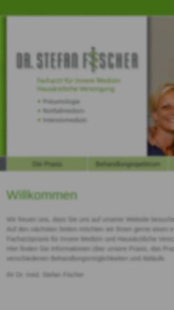 Vorschau der mobilen Webseite www.dr-s-fischer.de, Dr. med. Stefan Fischer