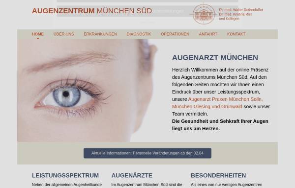 Vorschau von www.augen-arzt-muenchen.de, Augenzentrum München Süd