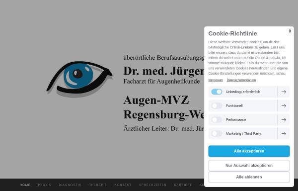Vorschau von www.augenheilkunde-regensburg.de, Van den Busch-Werk, Dr. med Rita