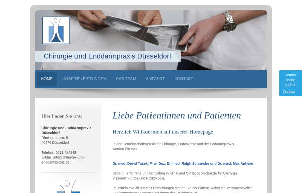 Vorschau von www.chirurgie-und-enddarmpraxis.de, Chirurgie und Enddarmpraxis Düsseldorf