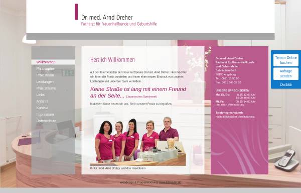 Vorschau von www.drdreher.de, Dreher, Dr. med. Arnd
