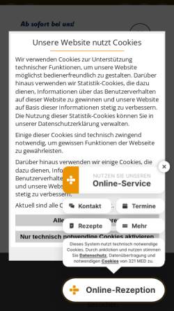 Vorschau der mobilen Webseite www.frauenarztpraxis-west.de, Frauenarztpraxis West