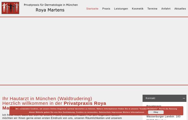 Vorschau von www.hautaerztin-muenchen.de, Martens, Dr. Roya