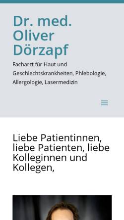 Vorschau der mobilen Webseite doerzapf.de, Dörzapf, D. med. Oliver, Weidmann, Dr. med. Michael, Müller, Dr. med. Klaus-Peter