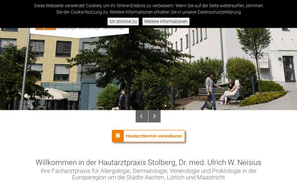 Vorschau von www.hautarztpraxis-stolberg.de, Neisius, Ulrich W. Dr.