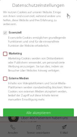 Vorschau der mobilen Webseite www.hautmedizin-badsoden.de, Hautmedizin Bad Soden