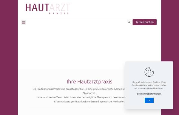 Vorschau von www.hautarztpraxis-kiel.de, Überörtliche Gemeinschaftspraxis für Dermatologie, Allergologie, Venerologie