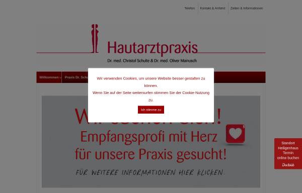 Vorschau von www.hautconnection.de, Gemeinschaftspraxis Dres. Schulte und Dres. Mainusch