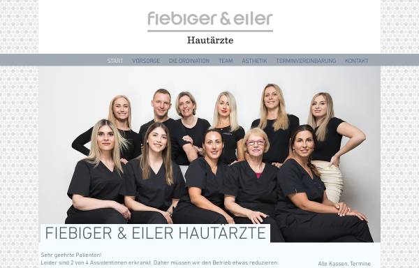 Vorschau von www.fiebiger-eiler.at, Fiebiger, Dr. Manfred , Facharzt für Dermatologie und Venerologie