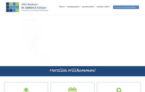 Vorschau von www.hno-weilheim.de, Lübbers, Dr. med. Christian W.