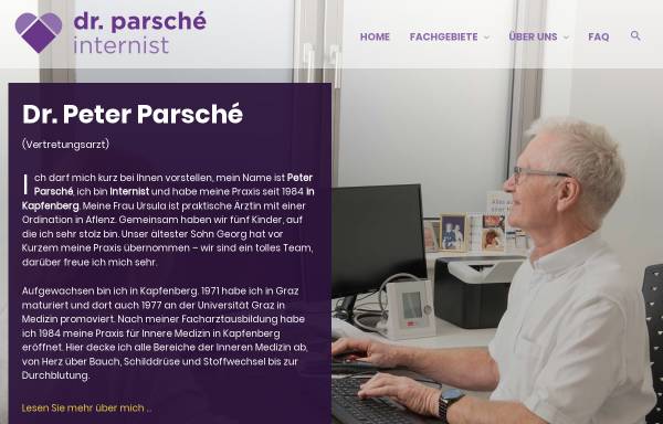 Vorschau von www.parsche.at, Parsché, Dr. Peter