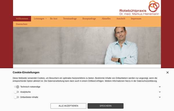 Vorschau von www.rotebuehlpraxis.de, Rotebühlpraxis - Dr. med. Markus Heinemann