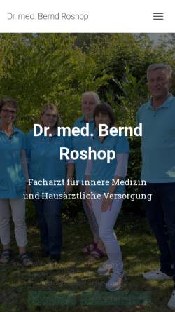 Vorschau der mobilen Webseite dr-roshop.de, Roshop, Dr. Bernd