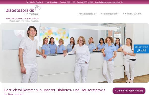 Vorschau von diabetespraxis-barmbek.de, Anke Gottschalk