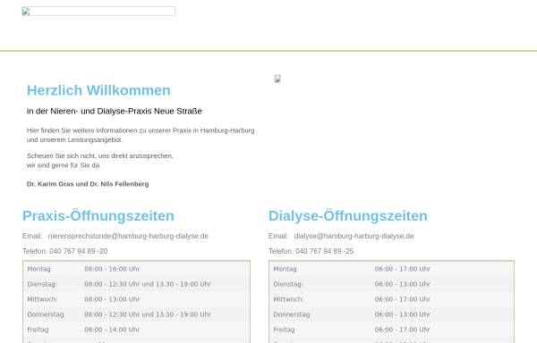Vorschau von www.hamburg-harburg-dialyse.de, Nephrologie und Urologie Harburg