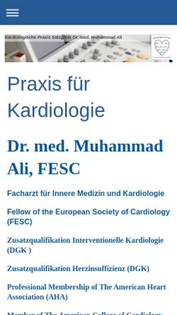 Vorschau der mobilen Webseite www.kardiologie-salzgitter.de, Staebe, Erich-Christian