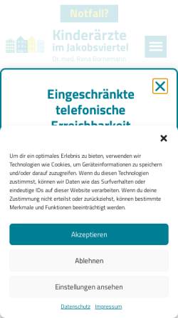 Vorschau der mobilen Webseite kinderaerzte-im-jakobsviertel.de, Ulrich Gurr