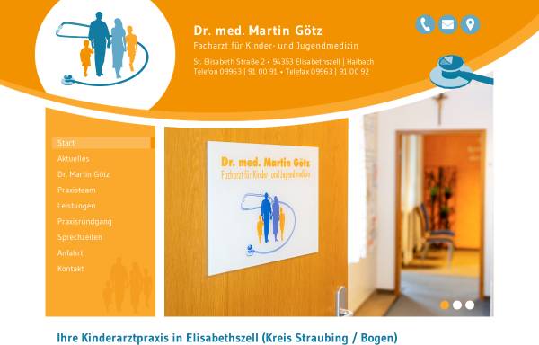 Vorschau von www.kinderarzt-elisabethszell.de, Dr. med. Martin Götz