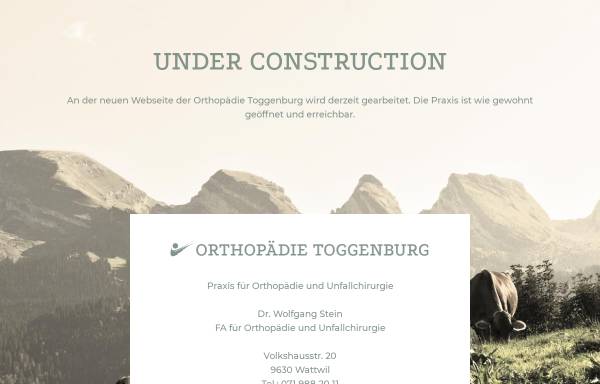 Vorschau von www.orthopaedie-toggenburg.ch, Orthopädie Toggenburg