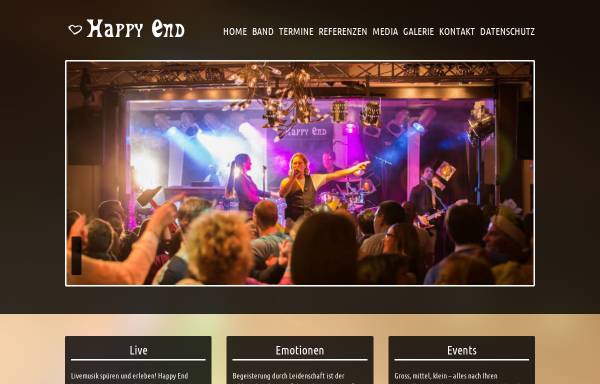 Vorschau von www.happyendband.de, Happy End Showband