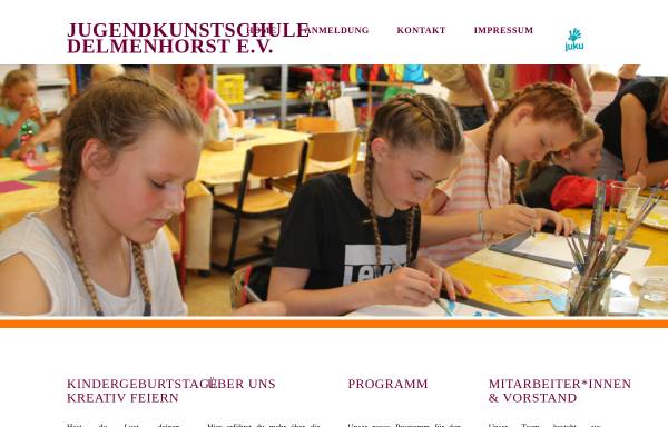 Vorschau von www.jugendkunstschule-delmenhorst.de, Jugendkunstschule Delmenhorst e.V.