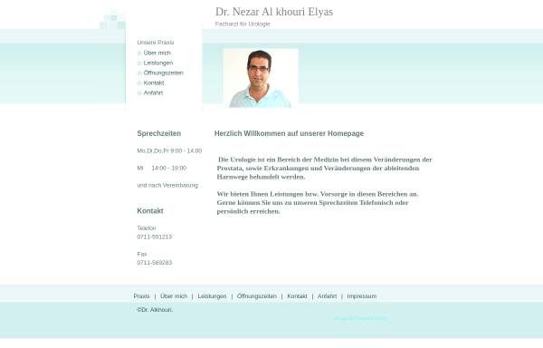 Vorschau von www.praxis-alkhouri.de, Dr. Nezar Al khouri Elyas