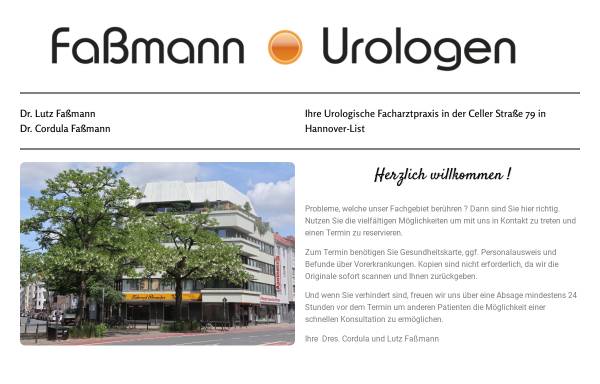 Vorschau von www.fassmann-urologen.de, Urologische Facharztpraxis Dres. Cordula und Lutz Faßmann