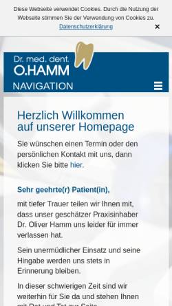 Vorschau der mobilen Webseite www.doc-oliday.de, Dr. Oliver Hamm