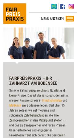 Vorschau der mobilen Webseite www.fairpreispraxis.de, FairPreisPraxis