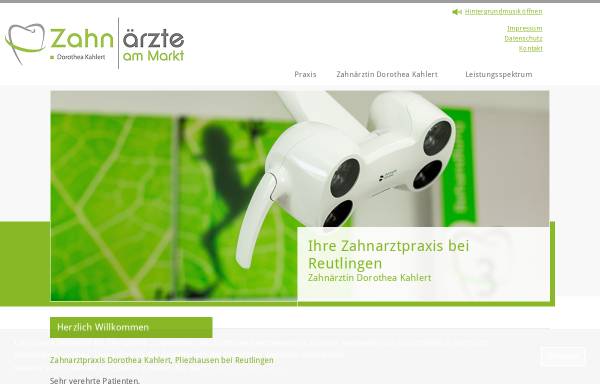 Vorschau von www.zahnarzt-reutlingen-pliezhausen.de, Zahnarztpraxis Dorothea Kahlert