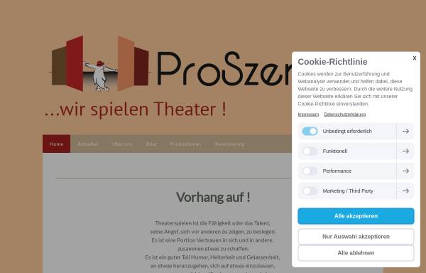 Vorschau von www.proszenium-delmenhorst.de, Theatergruppe ProSzenium Delmenhorst e.V.